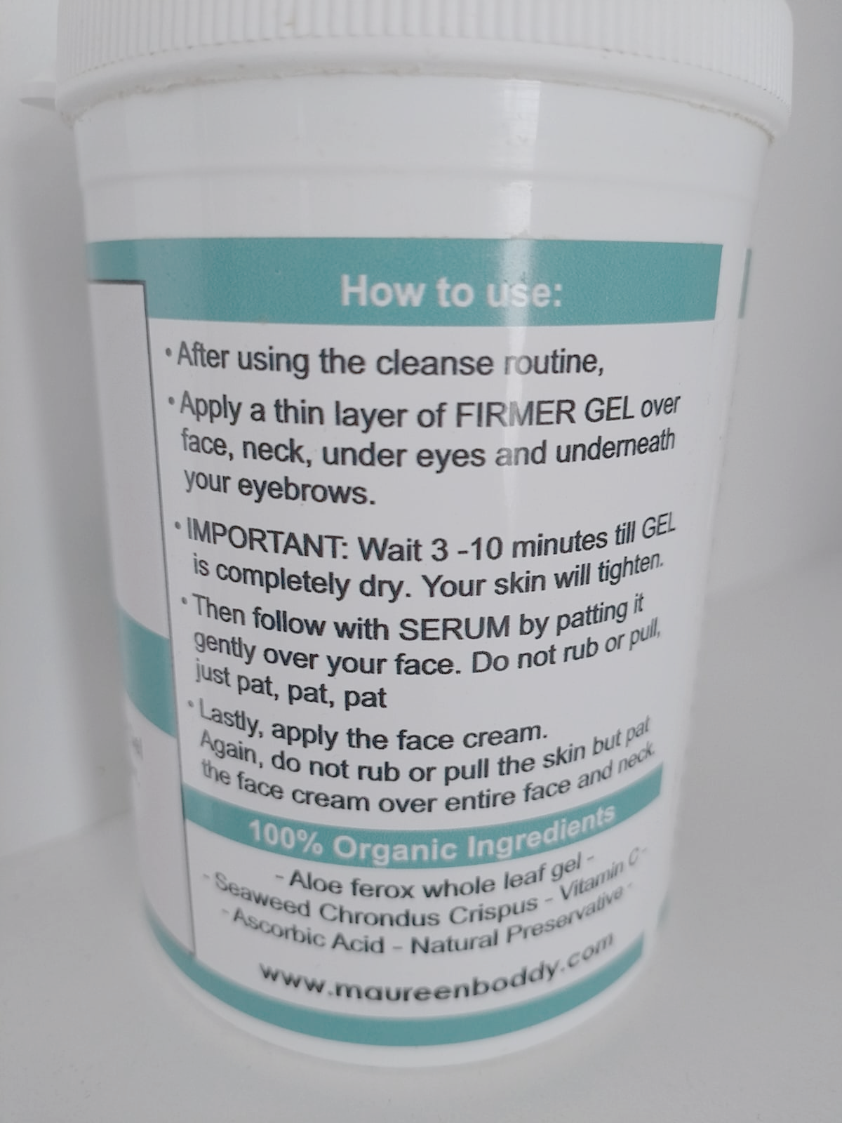 Skin Firmer Gel Tub 150ml - Image 3